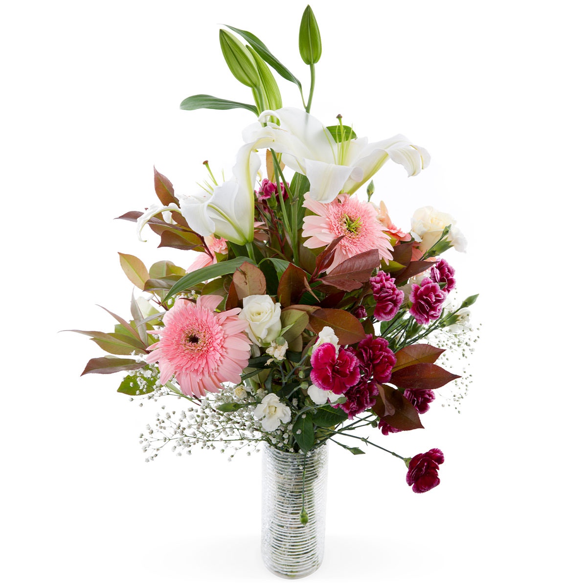 Свадебные букеты невесты из белых лилий